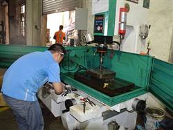 Spark machine of mould workshop