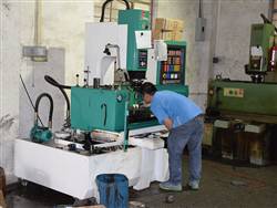 Spark machine of mould workshop