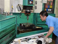 Spark machine of mould workshop